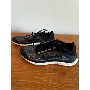 Nike Black/Purple Nike Free 3.0 Running Shoes Lace Up Women Size 8